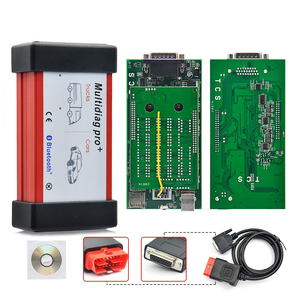 2019 Multidiag Pro + Bluetooth диагностический инструмент pro plus OBDII OBD2 сканер 2015.R3/2016.R1 версия