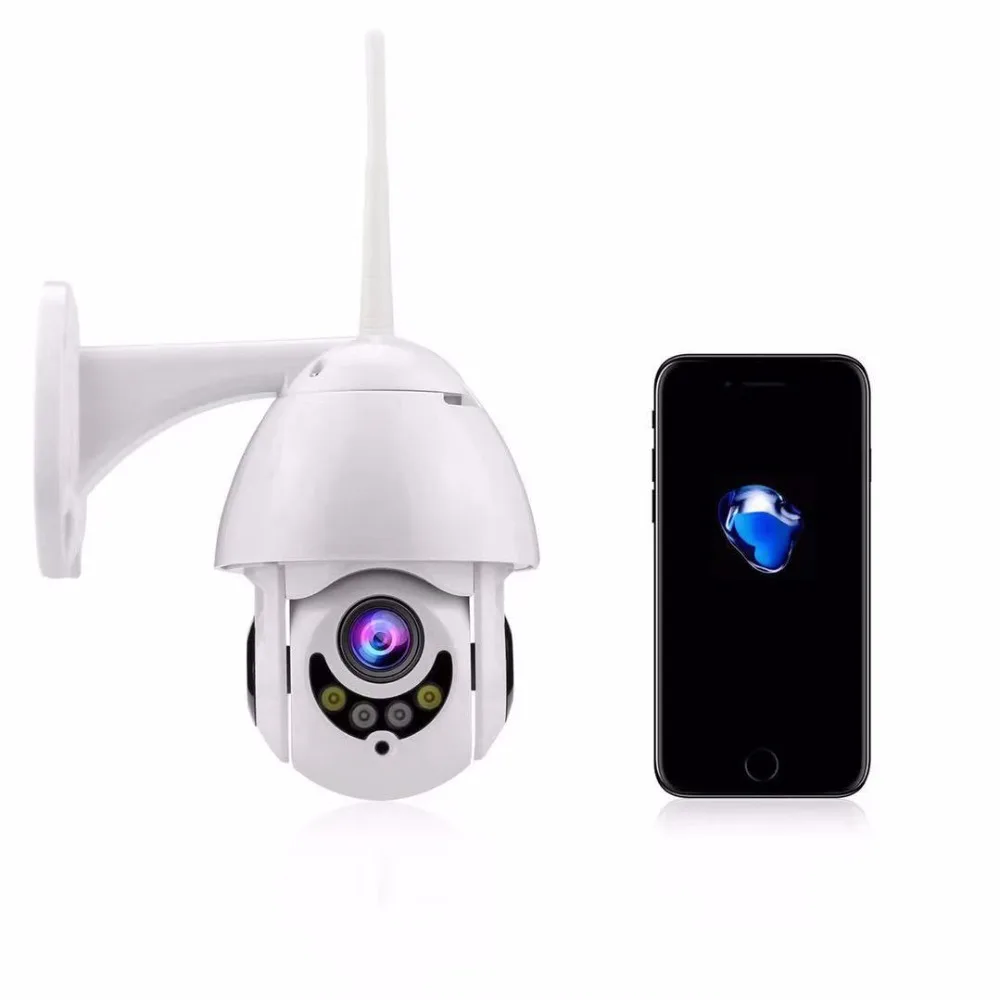 Ip-камера Wifi 1080P 2MP мини скоростной купольный смарт-пульт дистанционного управления PTZ Onvif sd-карта Max128G IR расстояние 25 м для камеры видеонаблюдения