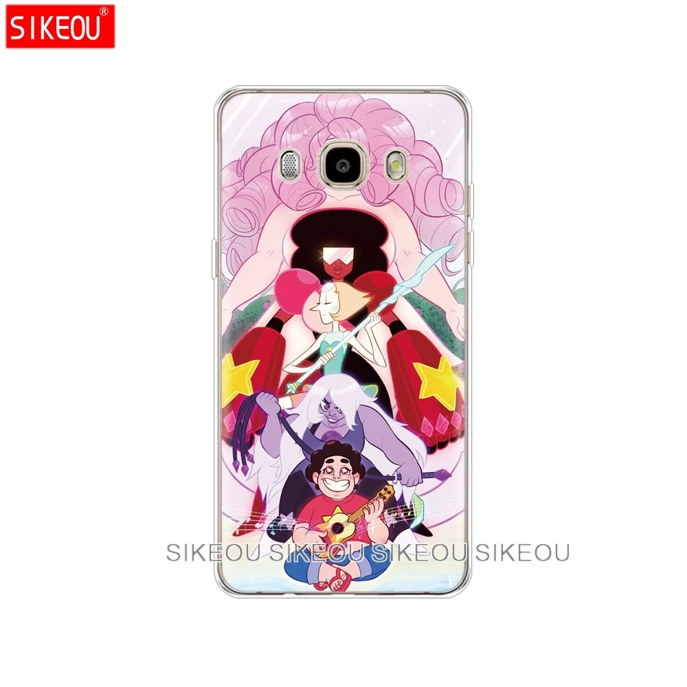 Силиконовый чехол для телефона Samsung Galaxy J1 J2 J3 J5 J7 MINI 2016 2015 prime crystal gems steven