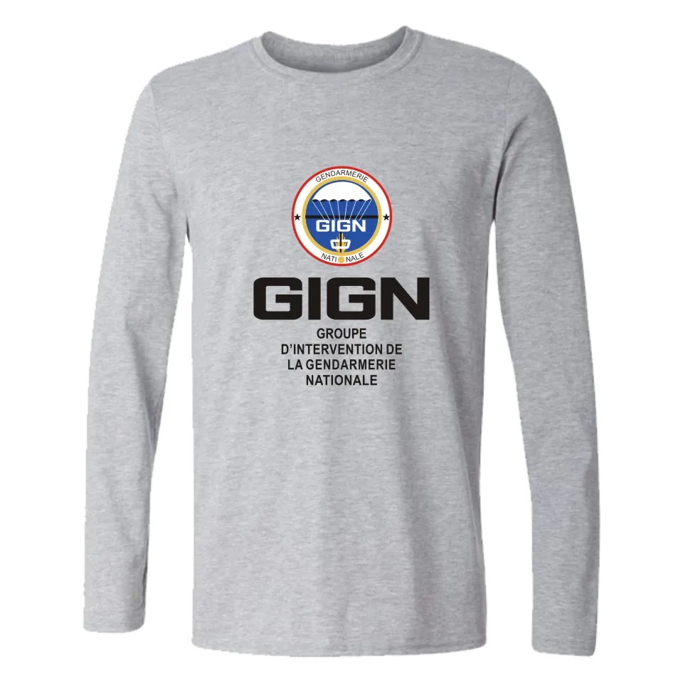 Модные спортивные футболки GIGN на весну и осень для пары женские мужские