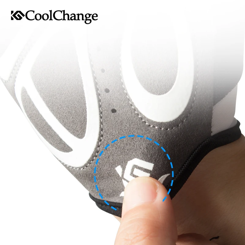 Детские велосипедные перчатки CoolChange противоударные дышащие с открытыми