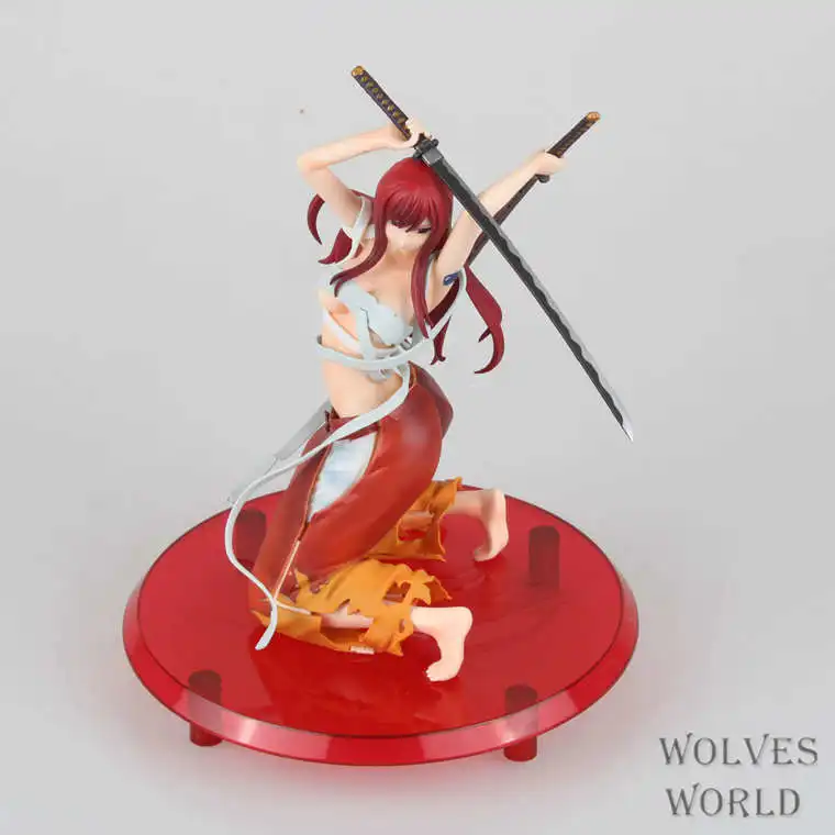 J.G Chen аниме Феи хвост Эльза Скарлет ПВХ фигурка Коллекционная модель игрушки 7