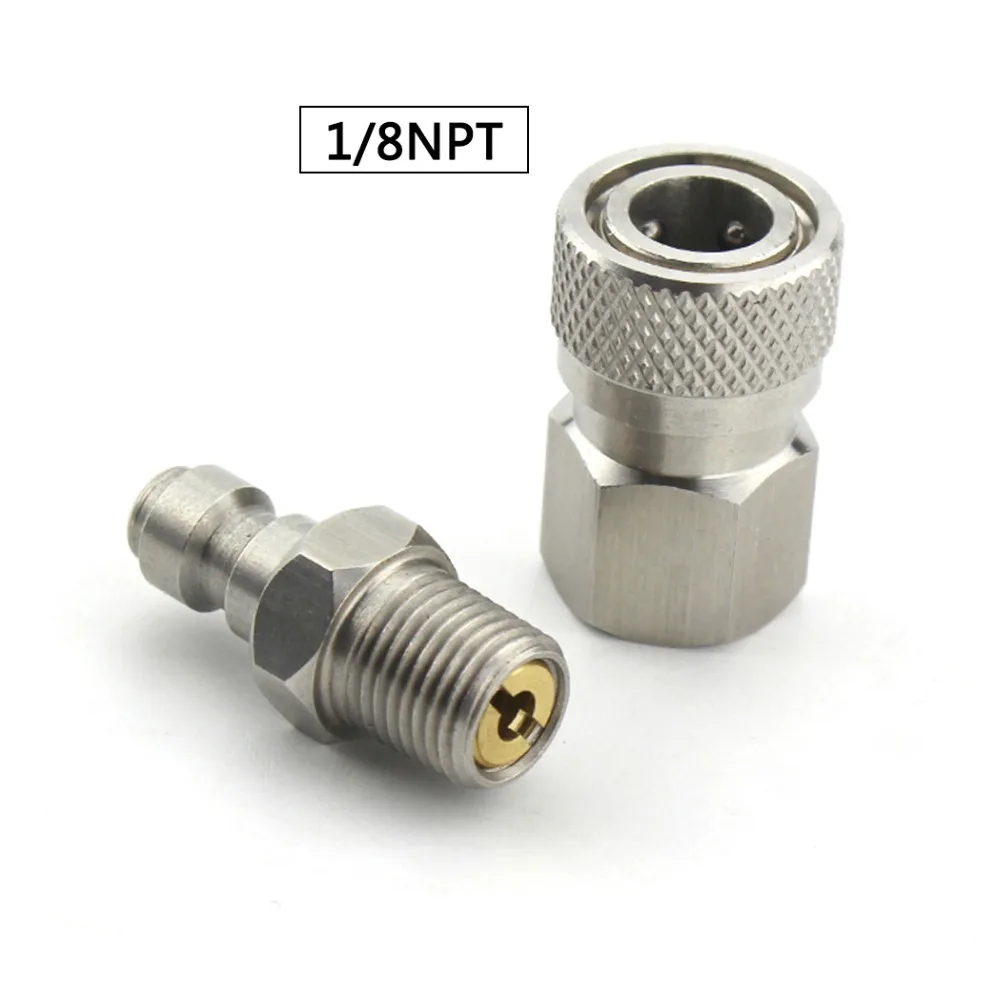 PCP Airforce Пейнтбол 1/8NPT штепсельная вилка 8 мм гнездовая БЫСТРОРАЗЪЕМНАЯ муфта из