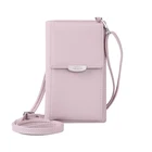 Женская длинная сумка-кошелек для телефона на молнии