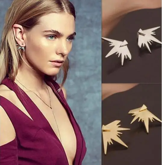 Серьги в стиле готика 1 пара винтажные геометрические треугольные серьги виде