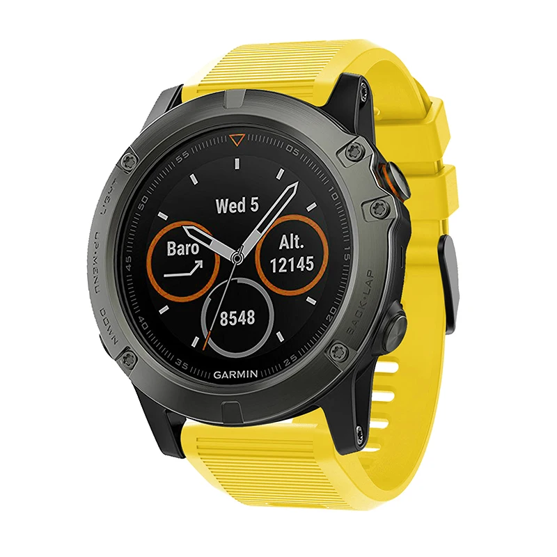 26 22 20 мм ремешок для garmin fenix 5 5X 5S Plus 3 3HR часы Quick fit Силиконовый Easyfit наручные часы ремешок для garmin fenix 5x5 5S