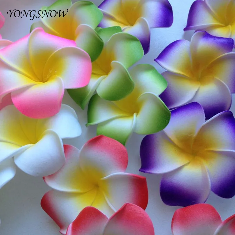 10 шт. 5 размеров PE поролоновая Плюмерия DIY искусственный венок Frangipani яйцо цветочные головки для свадебного декора Гавайские вечерние принадлежности