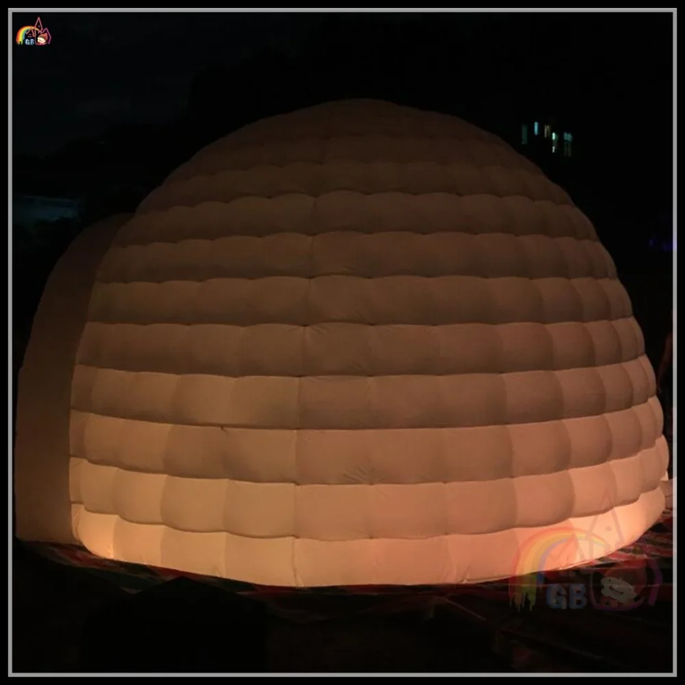 Новый Продукт Надувные Круглой Формы Photo Booth Светодиодные Иглу Шатровым Куполом