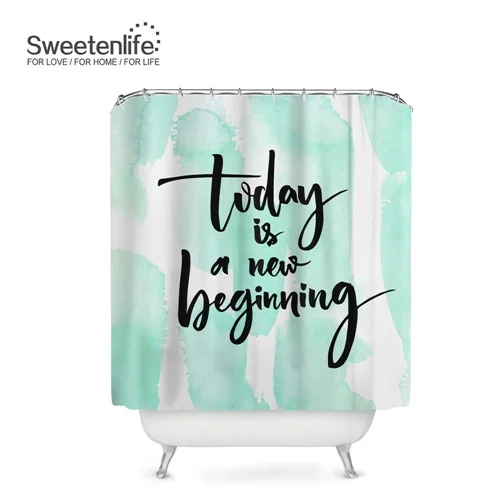 Sweetenlife 180x200 см занавеска для душа английские предложения Водонепроницаемая занавеска высокое качество занавеска для ванной из полиэфира Прямая поставка - Цвет: SL0230