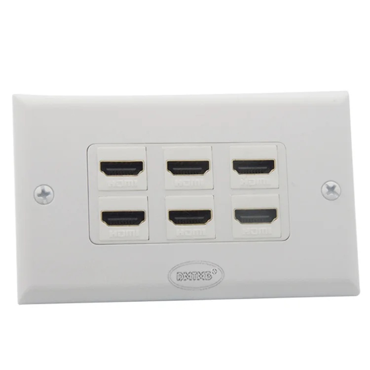 6 X HDMI настенная пластина с разъемом Мама-мама | Электроника