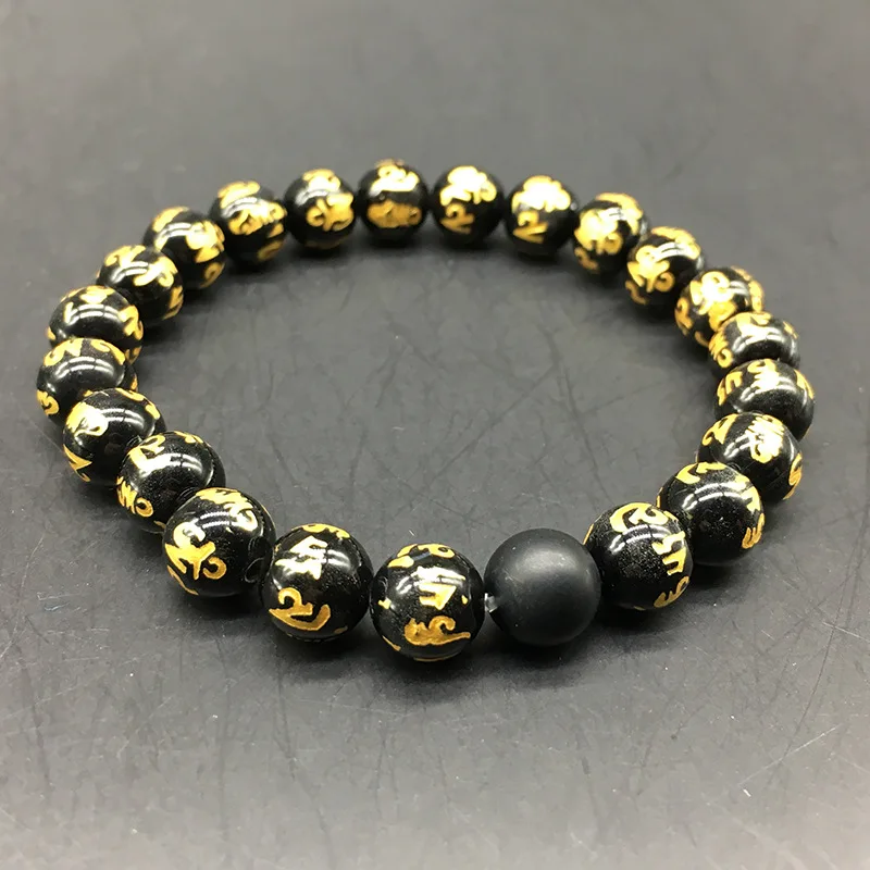 Эластичный браслет для мужчин 8 мм эластичный шнур драгоценное украшение из