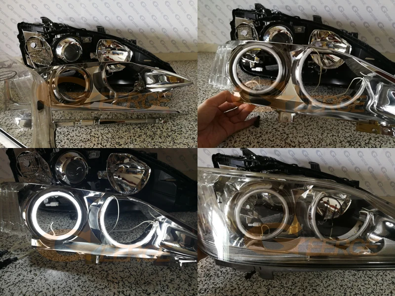 Для LEXUS ES350 ES240 2010 2011 2012 отличные ангельские глазки ультра яркие фары освещение CCFL ангельские глазки комплект Halo Кольцо