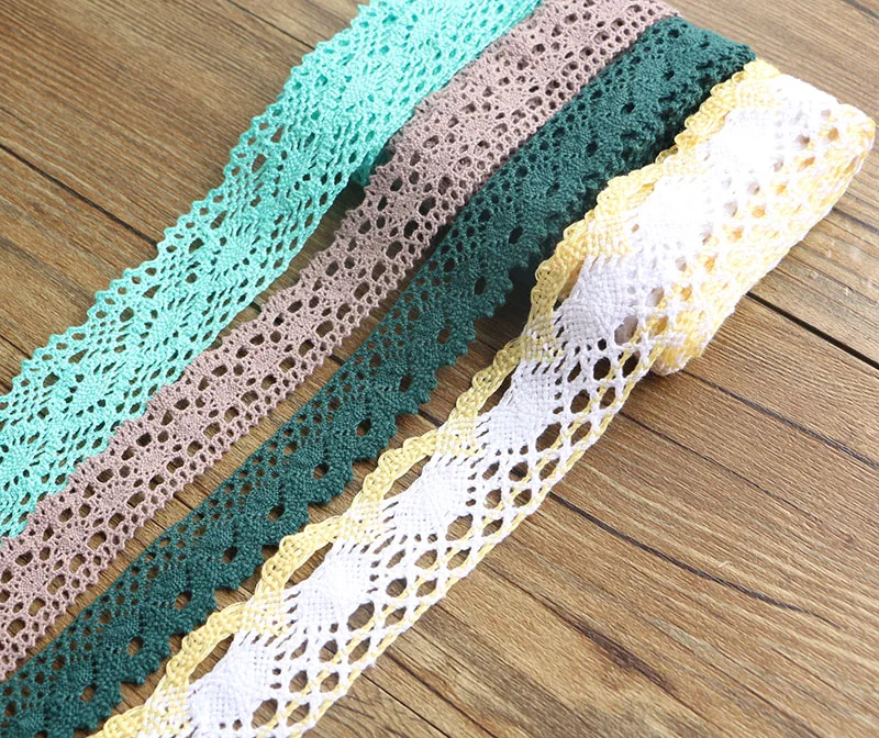 2-6 см 5 ярдов цветное кружево высокого качества хлопок шитье домашнего интерьера