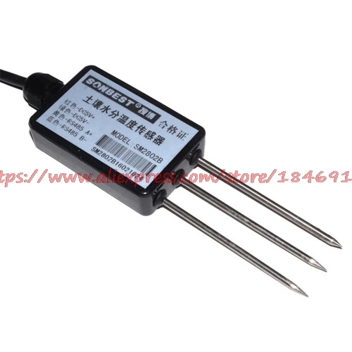 

SM2802B RS485 bus interface type soil moisture and temperature integrated sensor