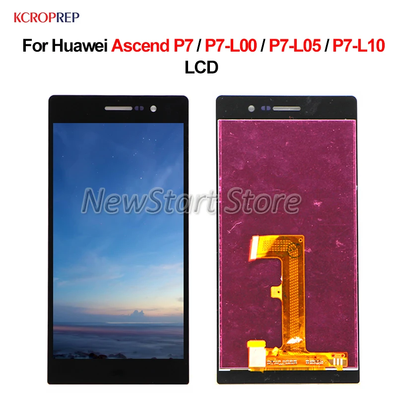 Для Huawei Ascend P7 ЖК дисплей кодирующий преобразователь сенсорного экрана в сборе 5 0