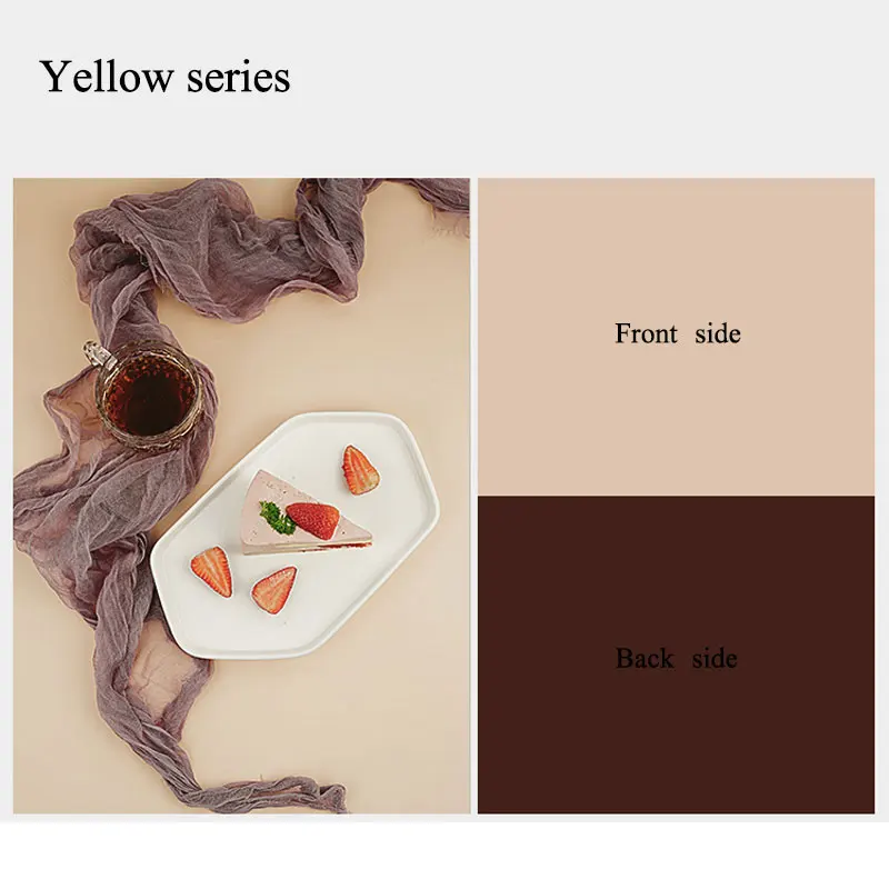 Yellow series Сплошной цвет INS фон для фотосъемки доска ПВХ фотофоны бумажные аксессуары для фотостудии для еды одежда - Цвет: Yellow series