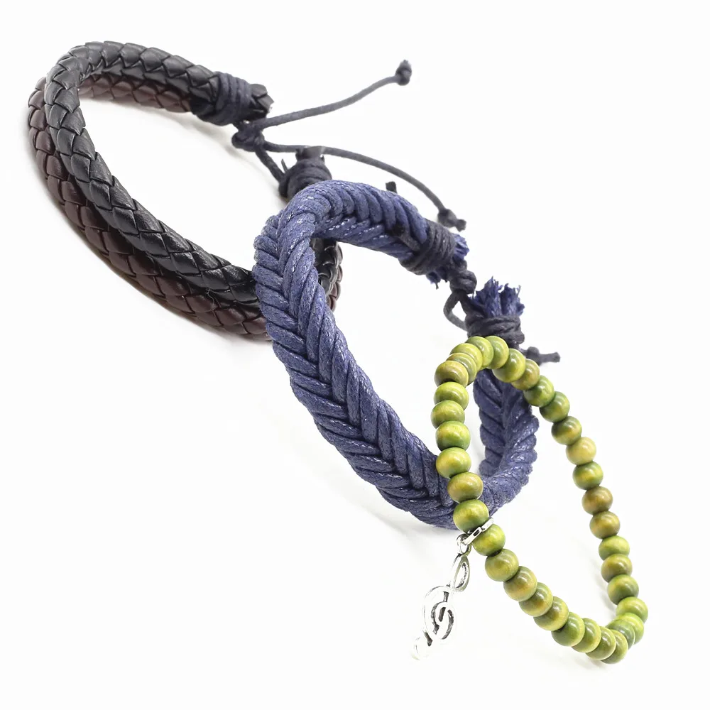 3 шт./компл. модная деревянная бусина ручной работы обертка музыкальный символ