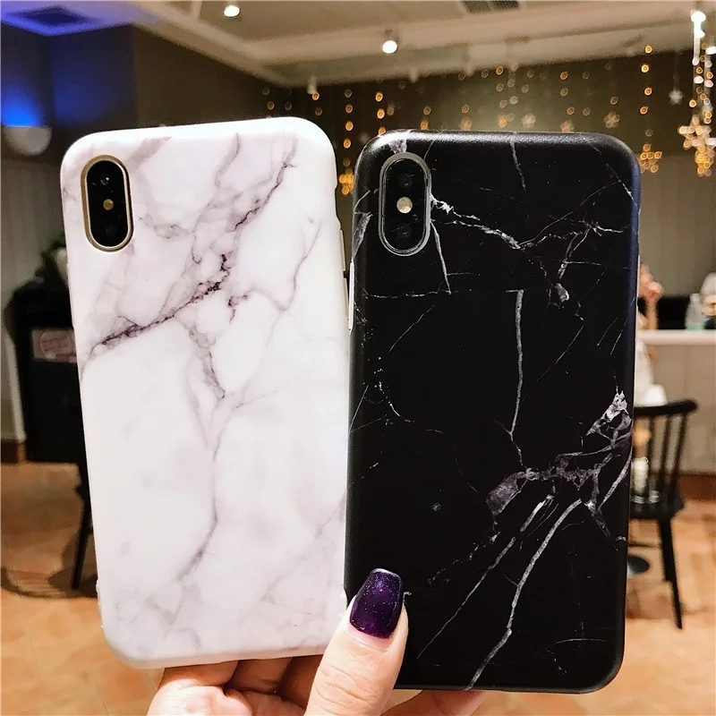 Чехол из гранитного камня с мраморной текстурой для iPhone XS Max XR 6 S 8 7 Plus X Тонкий