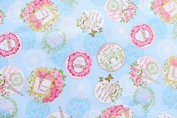 5 шт. хлопковая ткань с цветочным принтом 40 х50 см | Дом и сад