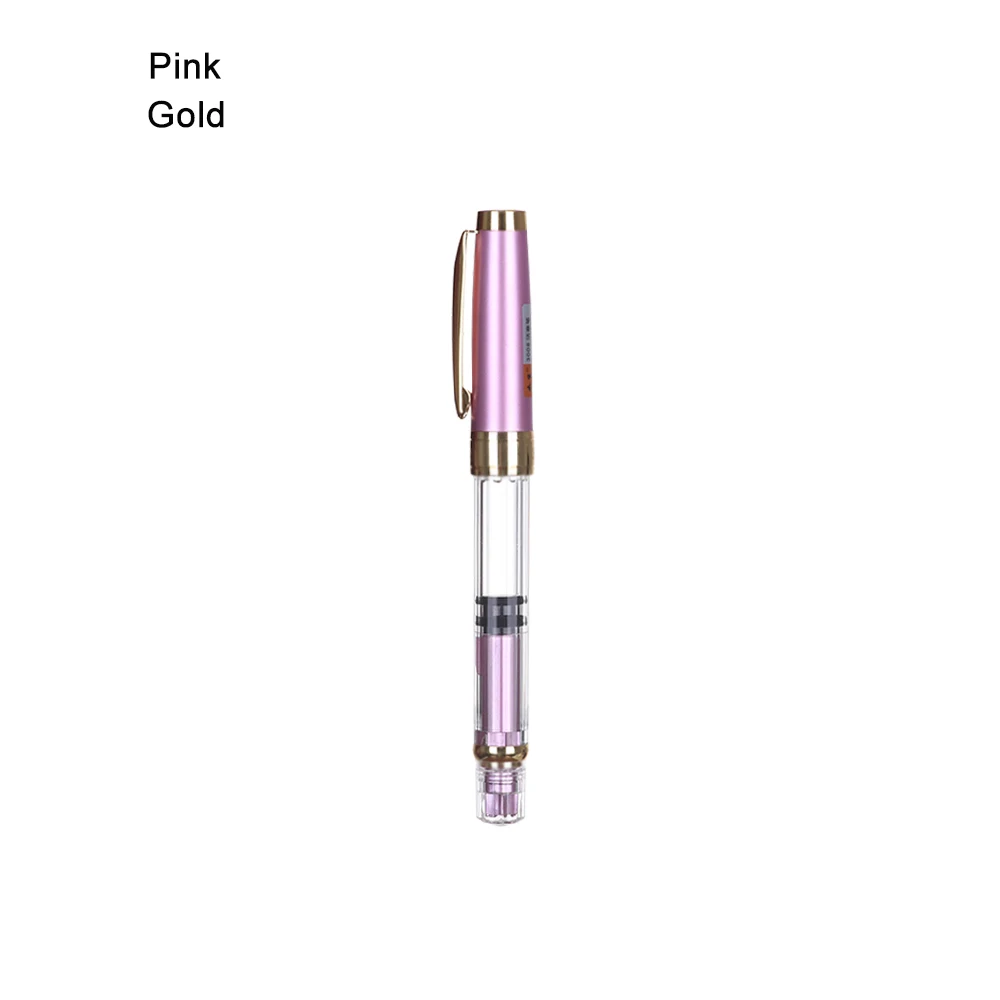 multicolor pink Модный металлический зажим Портативный мульти Цвет прозрачный перьевая ручка винт ультратонкая EF перо подарок 9 Цвет Палочки офисные школьные принадлежности, блокноты - Цвет: multicolor pink