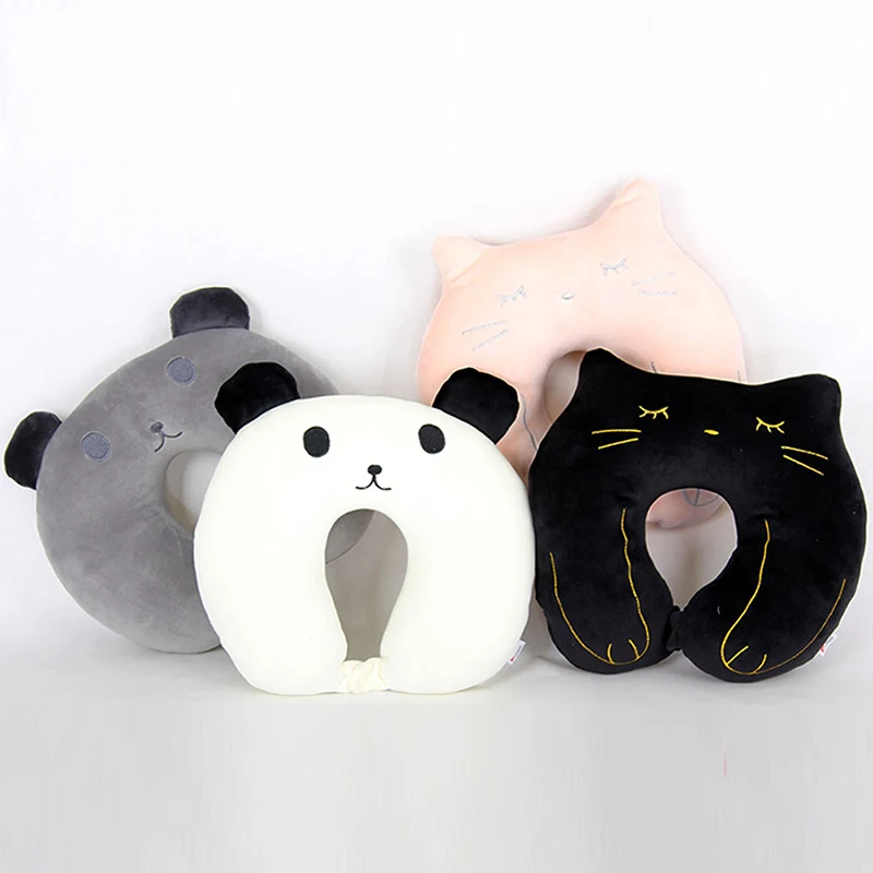 Креативная мультяшная U образная подушка и дорожная для шеи милый медведь