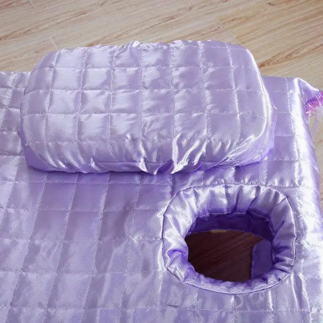 Стеганое красивое покрывало с оборками юбка кровать для салона красоты 70*190 см