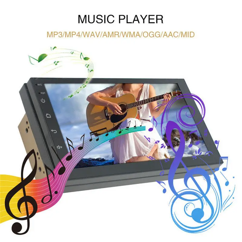 2 Din Android Car radio Multimedia Video Player Universal auto Stereo GPS MAP For Volkswagen Nissan Hyundai Kia toyota CR-V | Автомобили и