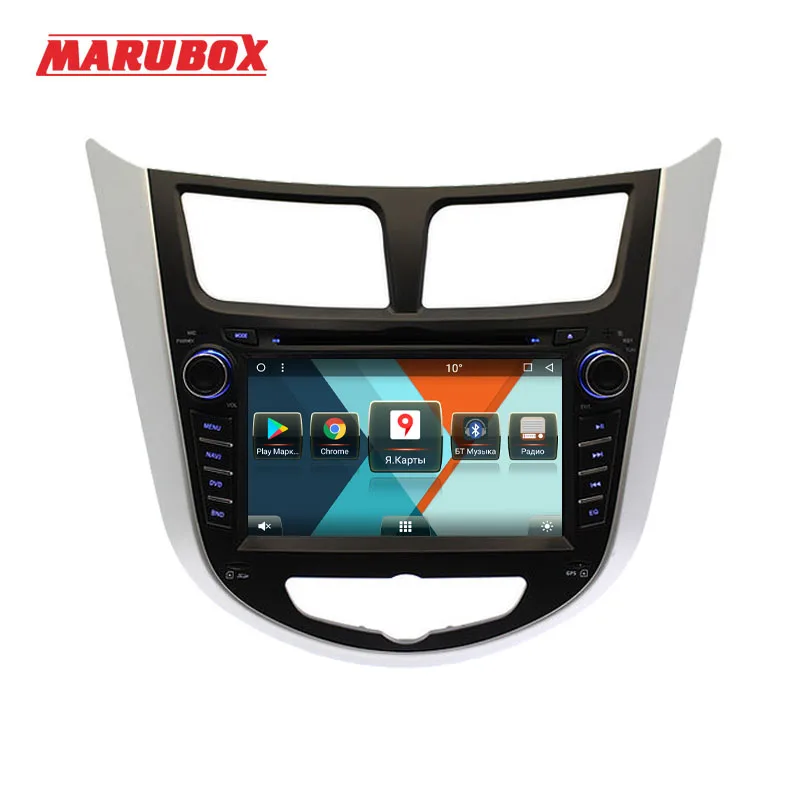 Marubox 7A300MT8 Штатное головное устройство для Hyundai Solaris 2013+ на ОС Android 8.1 IPS 7&quot DVD
