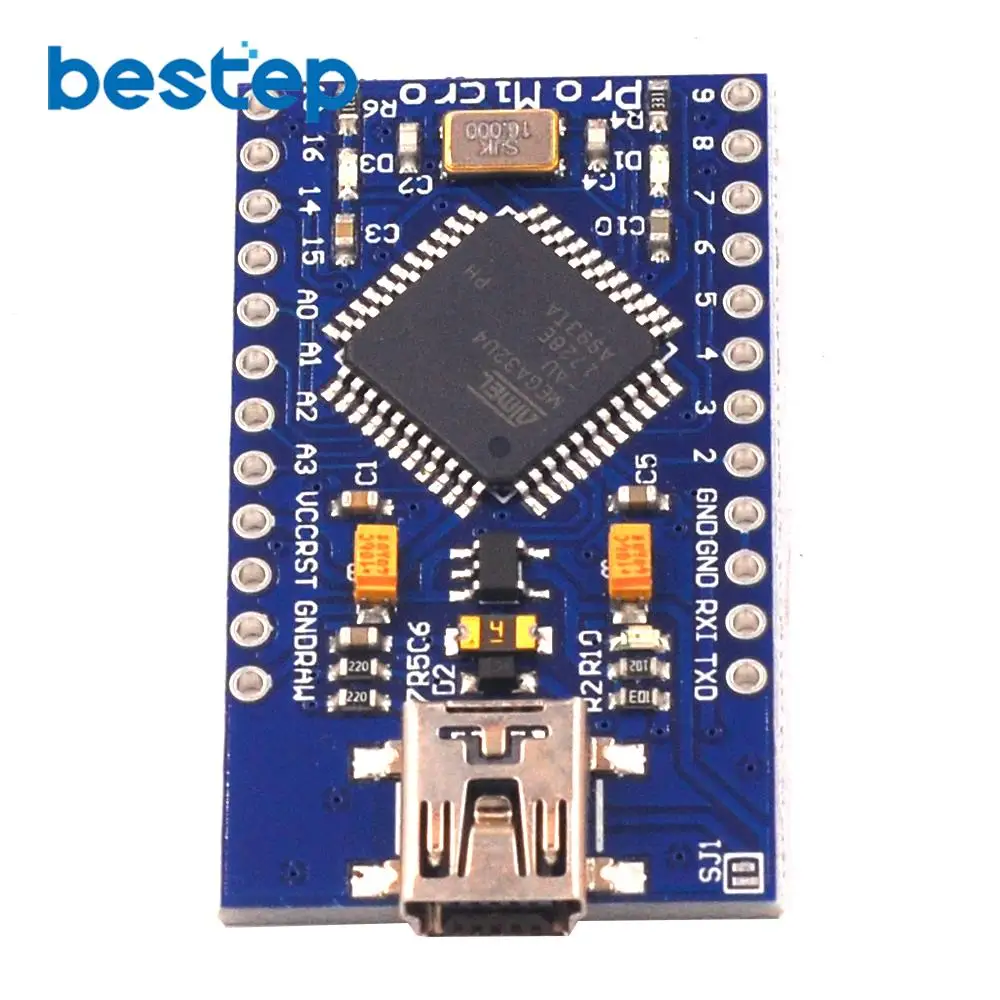 Pro Micro ATmega32U4 5V 16 МГц заменить ATmega328 для Arduino Mini с 2 Row штыревые Leonardo Usb Интерфейс |