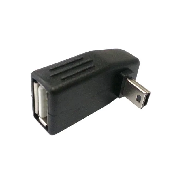 Переходник с поворотом на 90 градусов вверх и вниз левый правый угол Mini USB 5