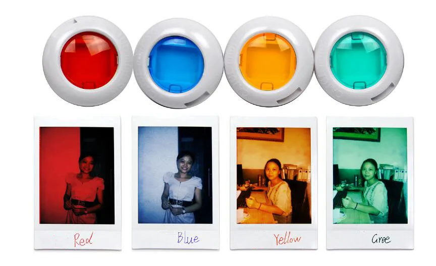 4 шт./компл. красочные фильтры для съемки крупным планом Fujifilm Instax Mini 9 8 + 7S KT