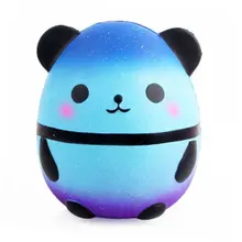 Galaxy Squishy панда сжимаемая антистрессовая игрушка милая синяя