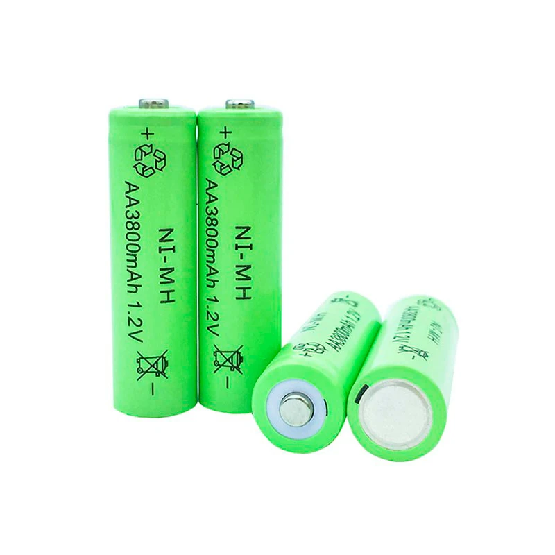 GTF 1 2 V 3800mah AA батарея 2A Ni-MH перезаряжаемая светодиодный фонарик портативные
