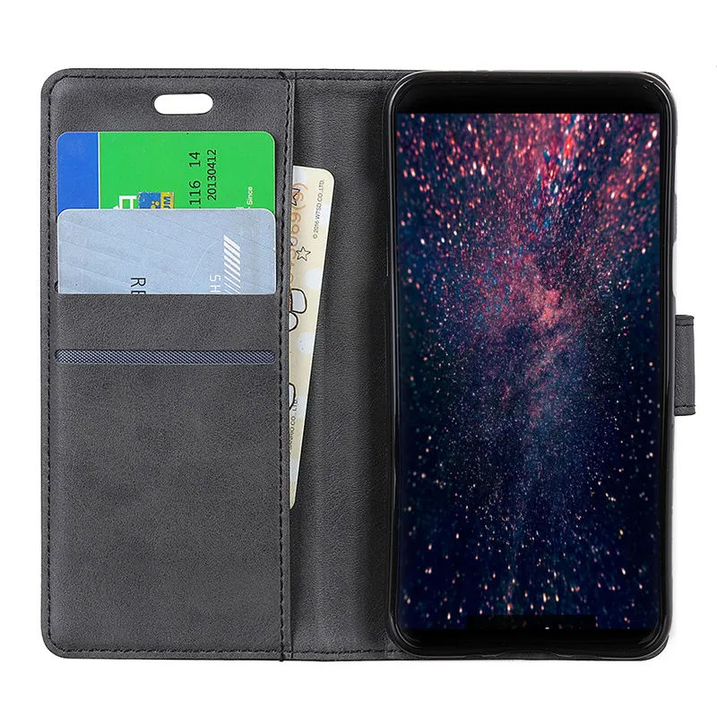 Простой кожаный чехол для Funda huawei P Smart 2019 Honor 10 Lite кошелек Флип Стенд телефонные