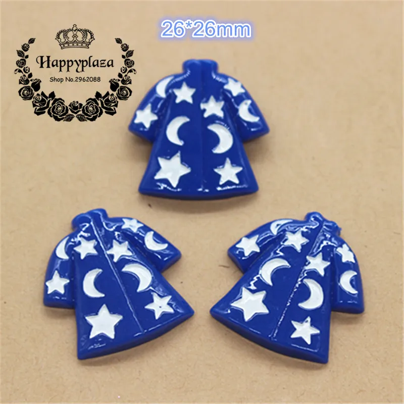 10 шт смолы Хэллоуин синий мантия волшебника Flatback Кабошон миниатюрный арт