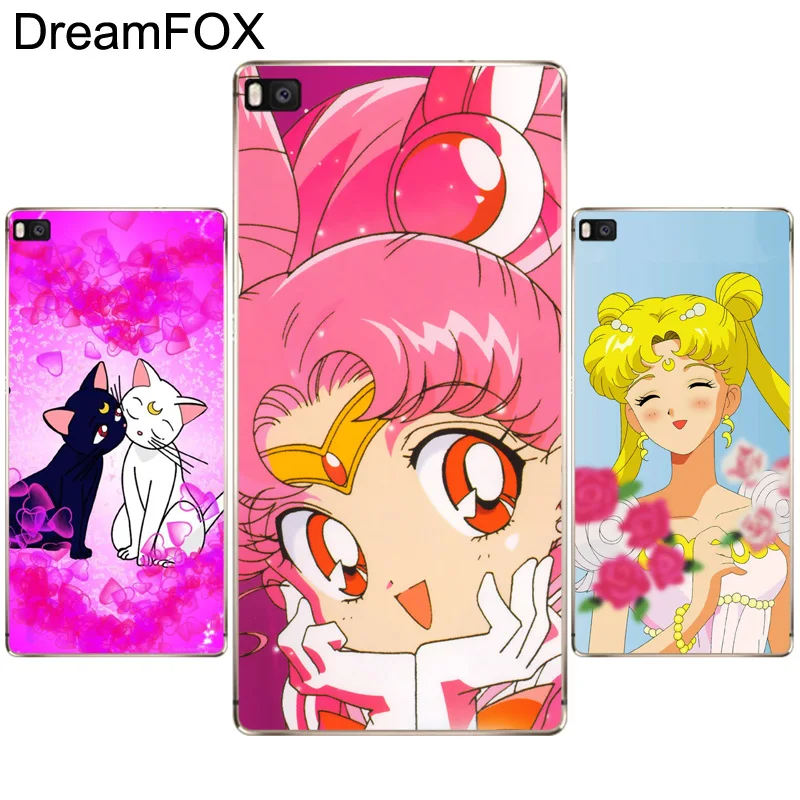DREAMFOX N195 Сейлор Мун Симпатичные из мягкого ТПУ силиконовый чехол для Huawei P8 P9 P10 Lite