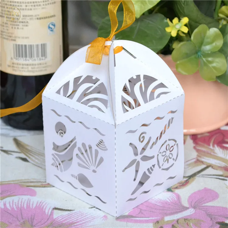 Морская тема детский душ свадебная лазерная резка темно синяя подарочная