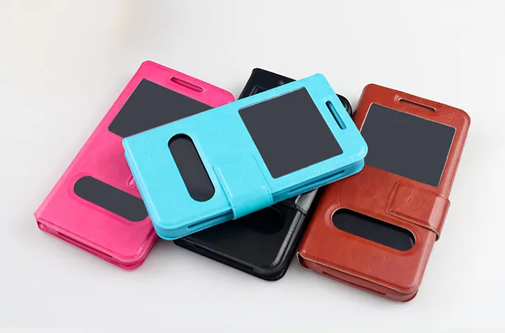 Factory Price! 5 Colors Fashion Universal 5.5&quot PU Silicon back Leather Case Cover For Umi Emax Phone case bags Gift F5 |