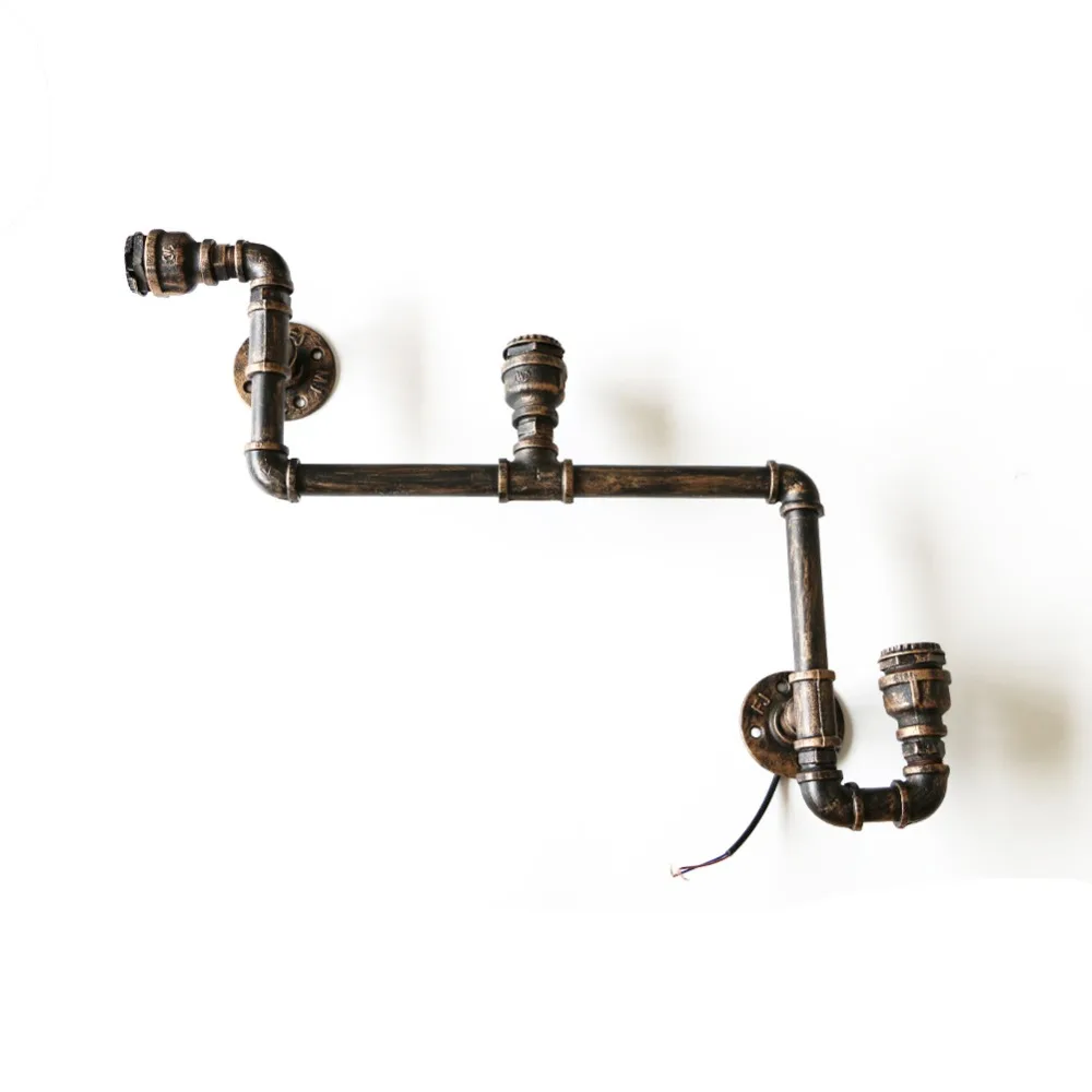 110V-220V Лофт Индустриальные настенные лампы Античные светильники Эдисона с лампами E27 Винтажные трубные лампы для освещения гостиной.