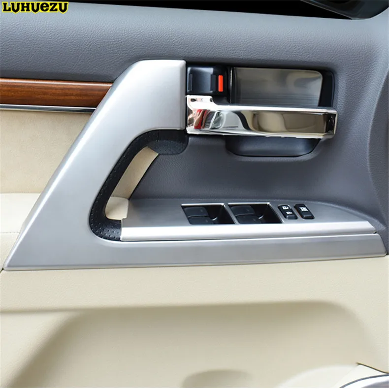 Luhuezu для Toyota Land Cruiser 200 FJ200 аксессуары 2008 2017 деревянные/серебряные автомобильные