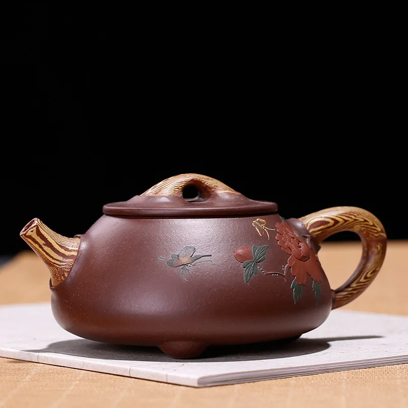 the stone ladle blossom rich and precious hand-made teapot pottery peak of one generation money. | Дом и сад