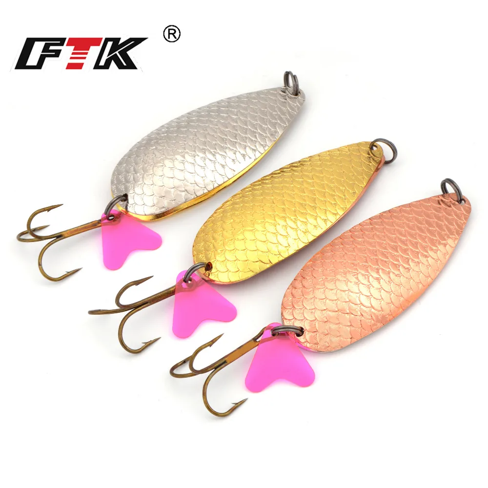 FTK 1PC 30g 3 Colors Spoon Fishing Lure With 1# Hook Hard Metal Jigging Baits | Спорт и развлечения