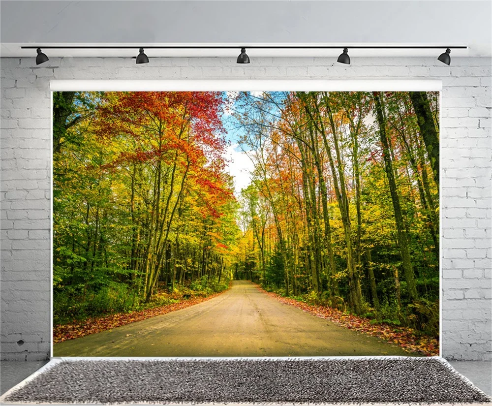 Laeacco Autume желтые Живописные фоны для фотосъемки на заказ фотостудии | Электроника