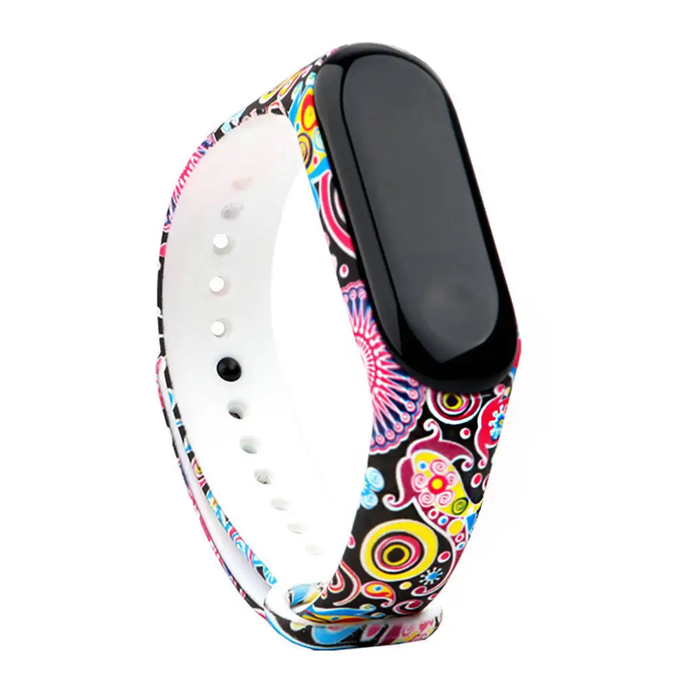 GYKZ модные спортивные часы силиконовый ремешок для xiaomi mi Band 3 аксессуары браслет