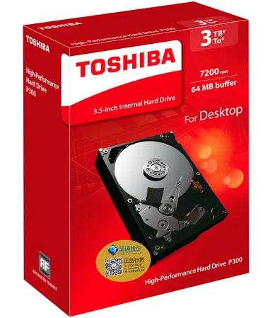 Toshiba HDD 3 ТБ Desktop 7200 об./мин. внутренний жесткий диск Sata Sata3 для компьютера Drevo PC