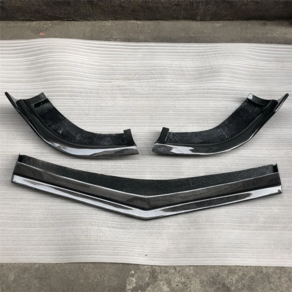 3 шт., передний спойлер из углеродного волокна для Mercedes Benz CLS Class W218 CLS350 320 CLS63 2012 2013, Стайлинг автомобиля