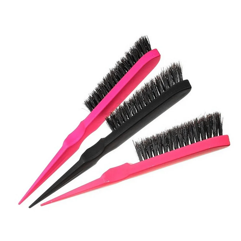 Черная расческа Slim Line Pro Salon Teasing расчесывающая кисть устройства для стилизации DIY