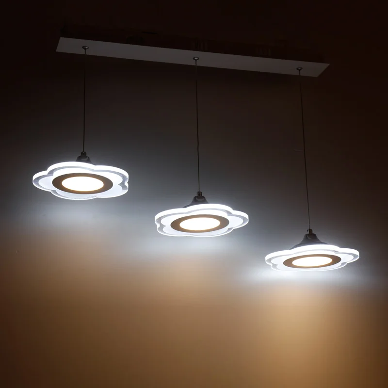 Цветочный светодиодный подвесной светильник Круговое освещение акриловое для