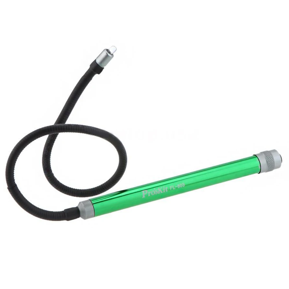 Горячая Распродажа гибкий светодиодный фонарик Pro'sKit для ремонта авто Чековая