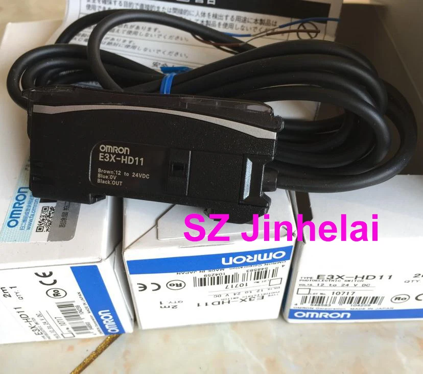 

100% Authentic original E3X-HD11 OMRON Photoelectric switch 12-24VDC 2M